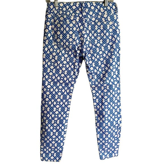 Vineyard Vines Blue and White Cotton Blend Pants With Pockets Size 2 - Picture 2 of 9